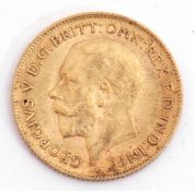 George V half sovereign dated 1911