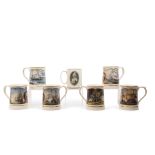 Series of Nelson related tankards published by The Danbury Mint including the Trafalgar tankard, a
