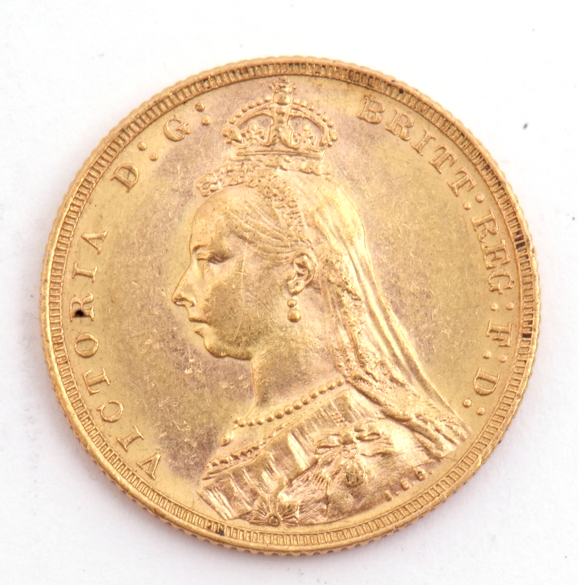 Victoria gold sovereign dated 1889
