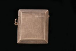 Early 20th century hallmarked 9ct gold encased petrol lighter of Vesta form, rectangular shaped with