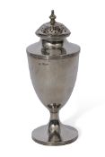 Large Georgian style sugar caster, George Howson, Sheffield, 1906, height 19.5cms, weight 243gms