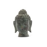 Bronze head of Buddha