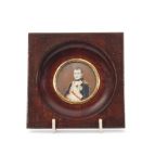 Miniature of Napoleon Bonaparte in wooden frame