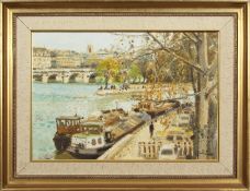 AR Gerard Passet (1936-2013), "Paris, Le Pont Neuf", oil on canvas, signed lower right and inscribed