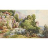 Ernest Louis Lessieux (1874-1938), Italian scene, watercolour, signed lower left, 37 x 62cm