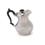 Silver baluster form coffee pot, William Hutton & Sons, Sheffield 1929, the pot with ebonised handle