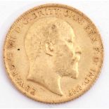 Edward VII half sovereign dated 1906