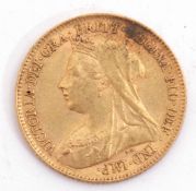 Victoria half sovereign dated 1895