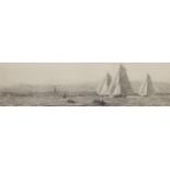 Lieut-Com Rowland Langmaid, RN (1897-1956), "Ryde" and "Plymouth", pair of black and white etchings,