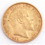 Edward VII gold sovereign dated 1903