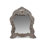 A substantial Victorian dressing table mirror, Mappin & Webb, Birmingham 1901, width 39cm, height