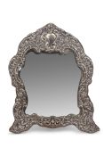 A substantial Victorian dressing table mirror, Mappin & Webb, Birmingham 1901, width 39cm, height