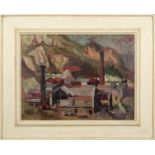 AR Clifford Fishwick (1923-1997), "Holyhead Quarries 1951", oil on canvas, signed lower right, 40