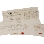 Rear Admiral Sir John Borlase Warren. Eight letters signed (John Borlase Warren) nearly all