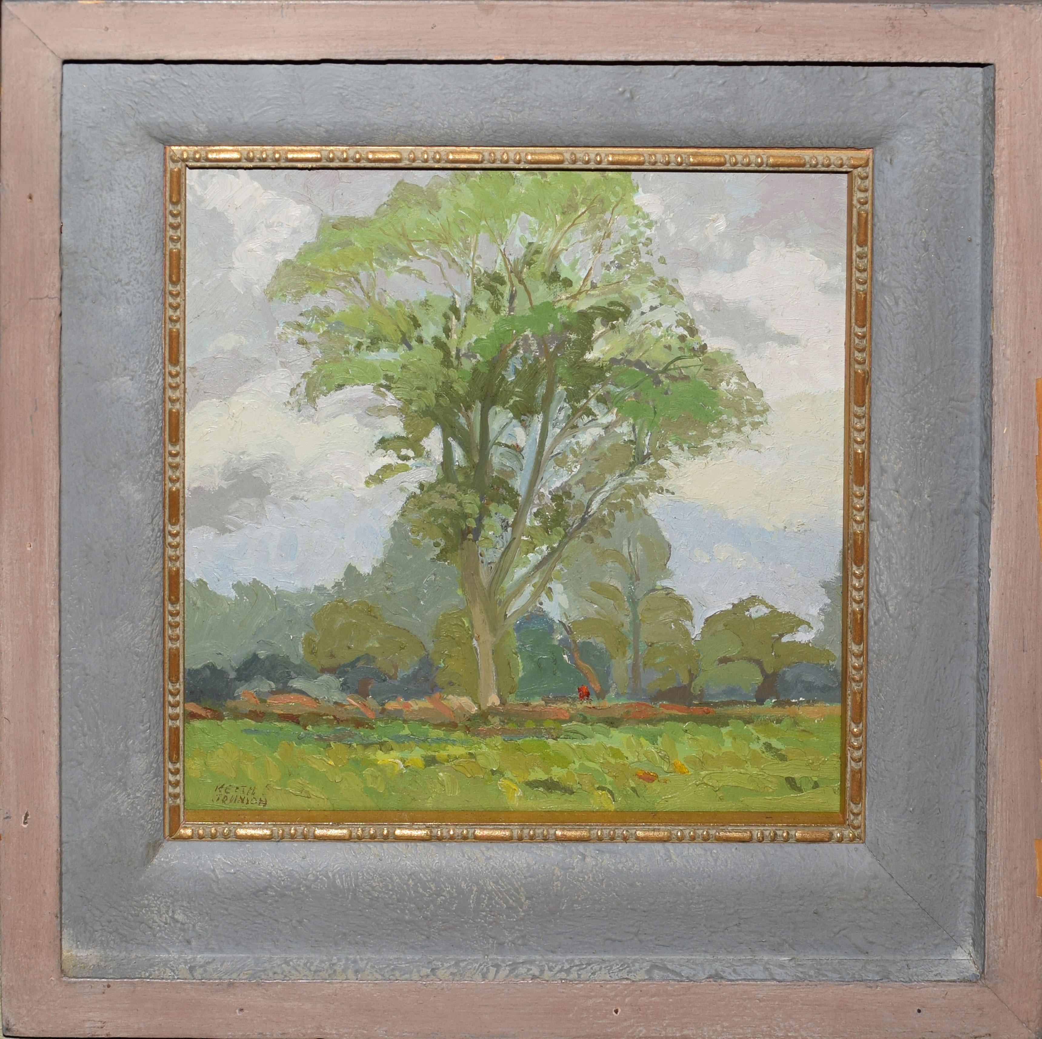 Keith Johnson, Landscape studies, group of five oils on board, some signed, assorted sizes (5) - Image 5 of 5