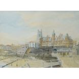 J R Bradley, Cromer, watercolour, signed and dated 89 lower right, 17 x 24cm