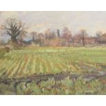 Keith Johnson, Norfolk landscapes etc, group of five oils on board, all signed, assorted sizes (5)