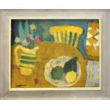 AR Derek Inwood (1925-2012), Still Life, oil on board,signed lower left, 37 x 48cm