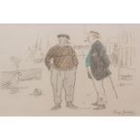 George Belcher (1875-1947) "Tell you what that is Sir, that there ,,," pencil and watercolour,