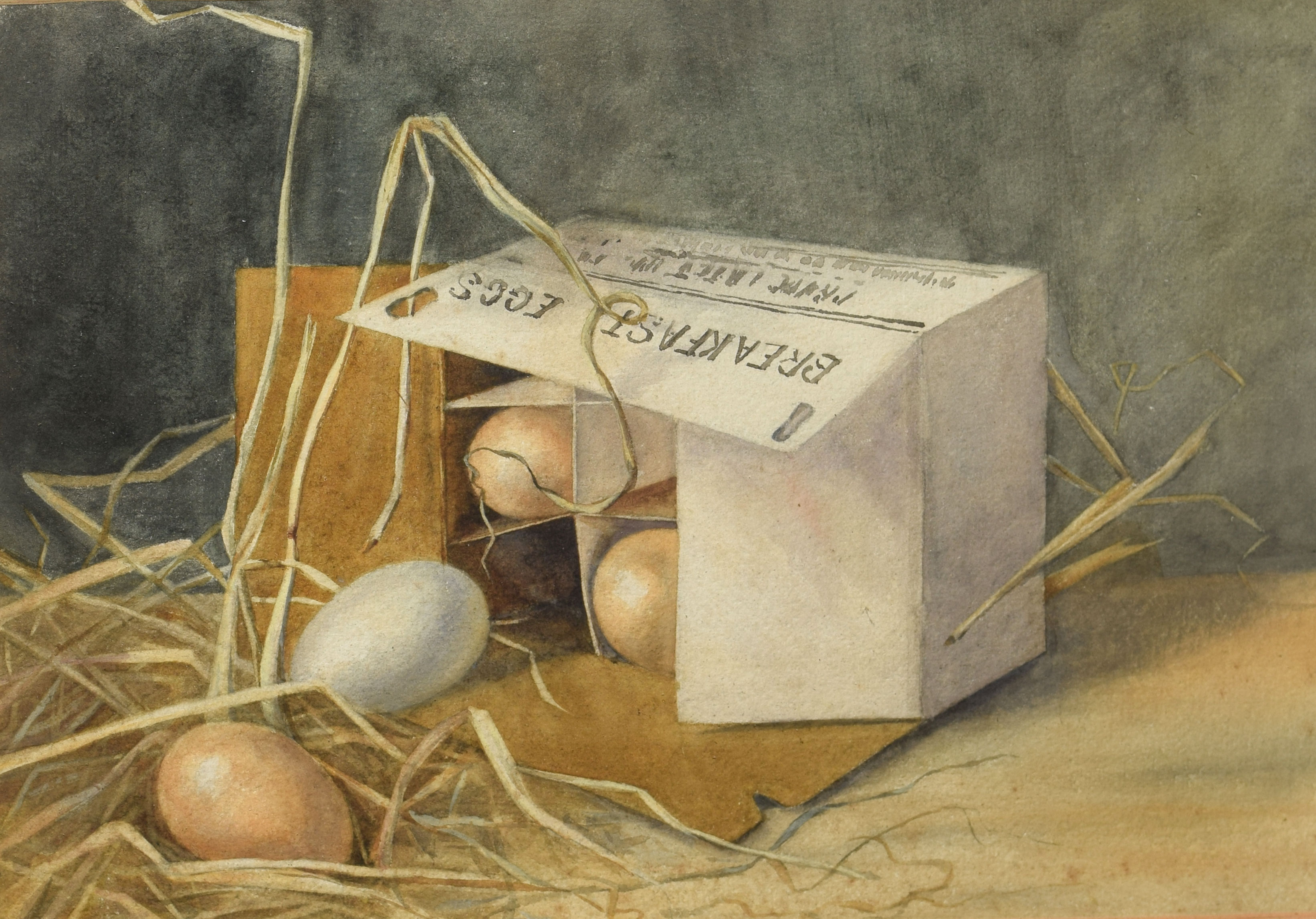 English School (19th century), Still Life studies, two watercolours, 17 x 29cm and 24 x 34cm (2) - Image 2 of 2
