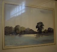 Ronald Crampton (1905-1985) Landscape, watercolour, signed lower left, 25 x 35cm