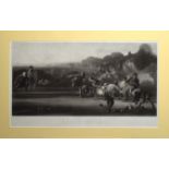 After George Harvey, engraved by W H Simmons, "The Bowlers", black and white mezzotint, published by