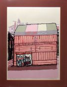 H John Jackson (born 1938), "Market detail/I", linocut, signed, dated 73, number 12/75 and inscribed