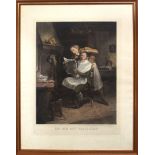 After W Sharp, engraved by J W White, "The Red Hot Politician", hand coloured mezzotint, published