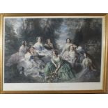 After F Winterhalter, engraved by Leon Noel, "S M L'Imperiatrice des Francais - Entouree des Dames