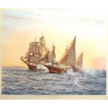 AR Montague Dawson (1895-1973) "The Corsair", coloured print, signed in pencil to lower right