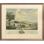 After William Hall, engraved by James Kerr, "Alnwick Castle from the East", hand coloured engraving,