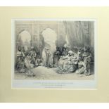 After Stephanoff, engraved by L Haighe, "A Nautch in the Palace of the Ameer of Sind", sepia