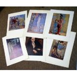 Packet of 14 coloured book plates after Picasso, all unframed (14)