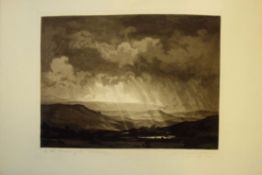 William Washington, RBA, ARCA, ARE (1885-1956), "On the borders of the Pennines", black and white