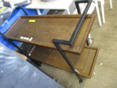 Calvin Serving Cart, Top Colour: Dark Walnut, RRP 105.99