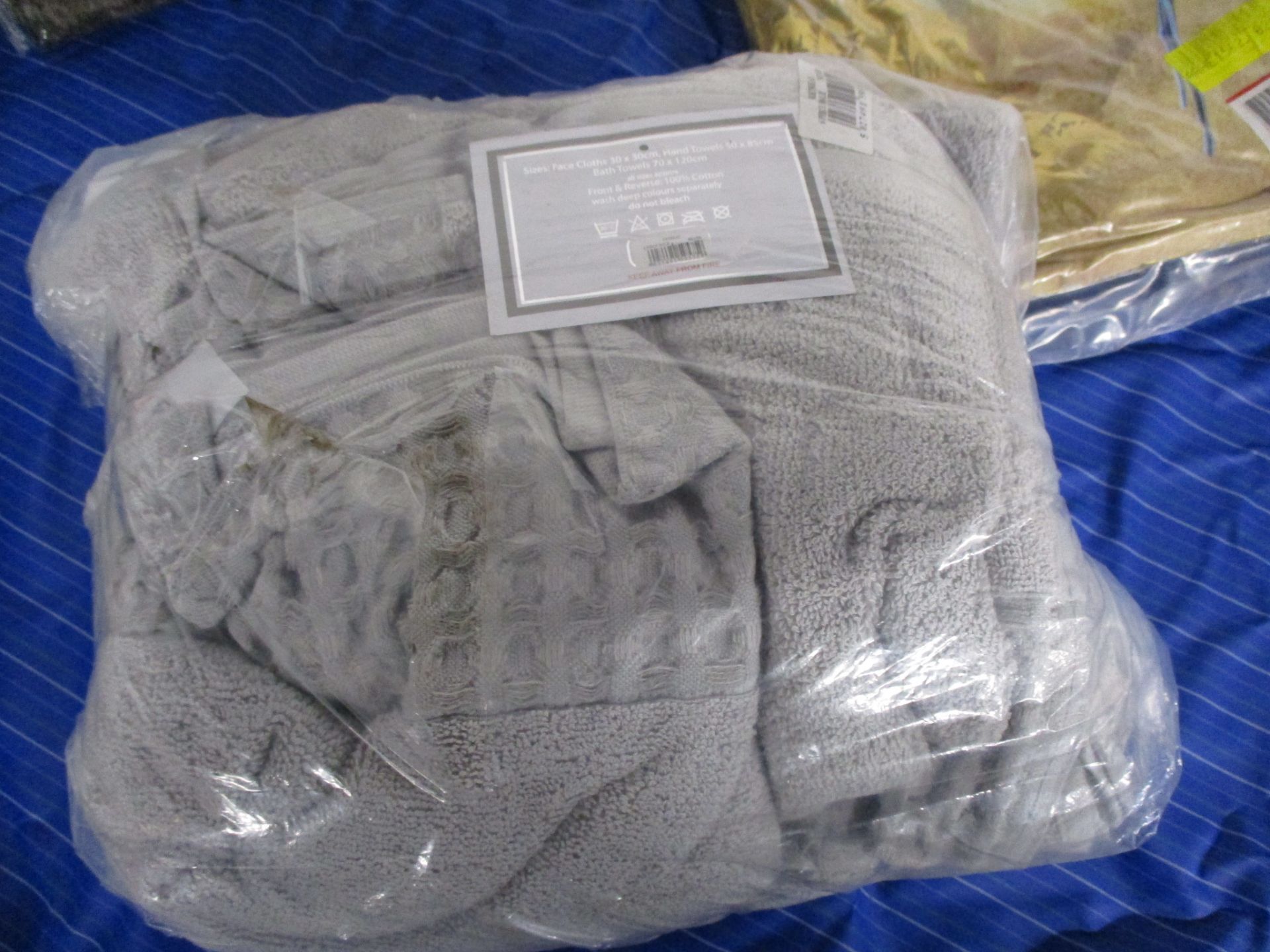 Symple Stuff 6 Piece Towel Set, Colour: Silver, RRP £23.99 - Image 2 of 2