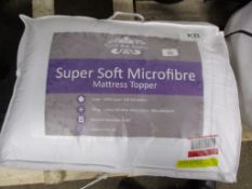 Mattress Toppers and Pads Lancashire Microfibre Mattress Topper, Size: Kingsize (5'), RRP £24.99