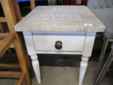 Low small table with drawer