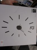 Umbra Blink 33.2cm Wall Clock, Colour: Black, RRP £32.99