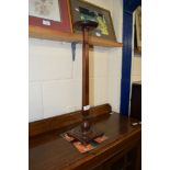 MAHOGANY TALL ASHTRAY, 59CM HIGH