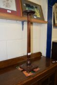 MAHOGANY TALL ASHTRAY, 59CM HIGH