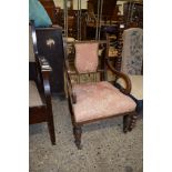 EDWARDIAN INLAID NURSING CHAIR