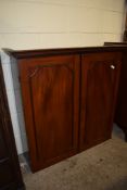 19TH CENTURY MAHOGANY BOOKCASE (FORMER TOP OF BUREAU), 108CM WIDE