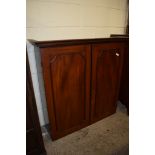 19TH CENTURY MAHOGANY BOOKCASE (FORMER TOP OF BUREAU), 108CM WIDE