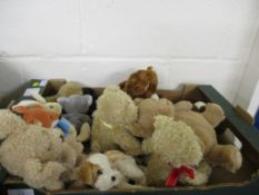 BOX CONTAINING SOFT TOYS