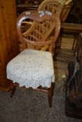 VICTORIAN BALLOON BACK BEDROOM CHAIR