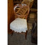 VICTORIAN BALLOON BACK BEDROOM CHAIR