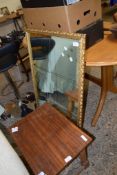 REPRODUCTION GILT FRAMED WALL MIRROR, 68CM WIDE