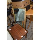 REPRODUCTION GILT FRAMED WALL MIRROR, 68CM WIDE