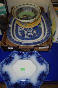 CERAMIC ITEMS INCLUDING A MALING WARE LUSTRE BOWL AND POTTERY BOWL FROM THE SHAND-KYDD POTTERY